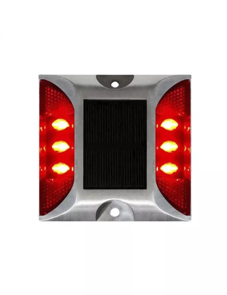 Tachas solares sin vástago rojas