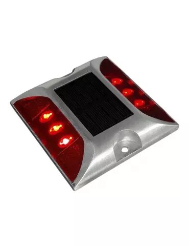 Tachas solares sin vástago rojas
