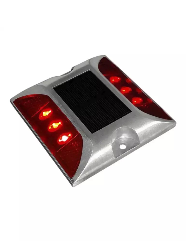 Tachas solares sin vástago rojas 2