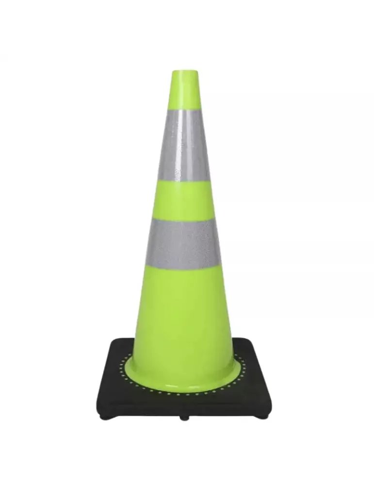 Cono de Seguridad Vial 36" Verde Flúor