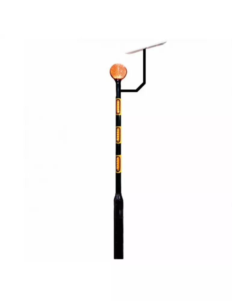 Baliza Peatonal con poste Zebra Safe