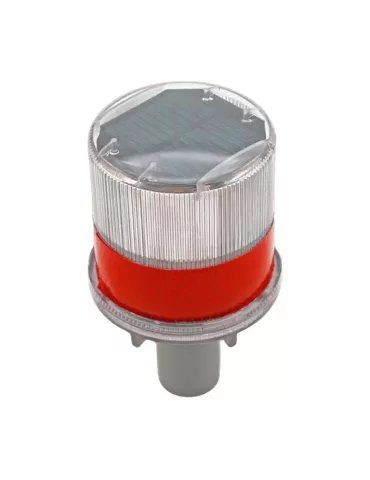 Baliza Solar Roja para Cono