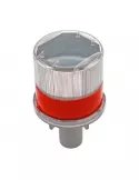 Baliza Solar Vial para Cono Roja
