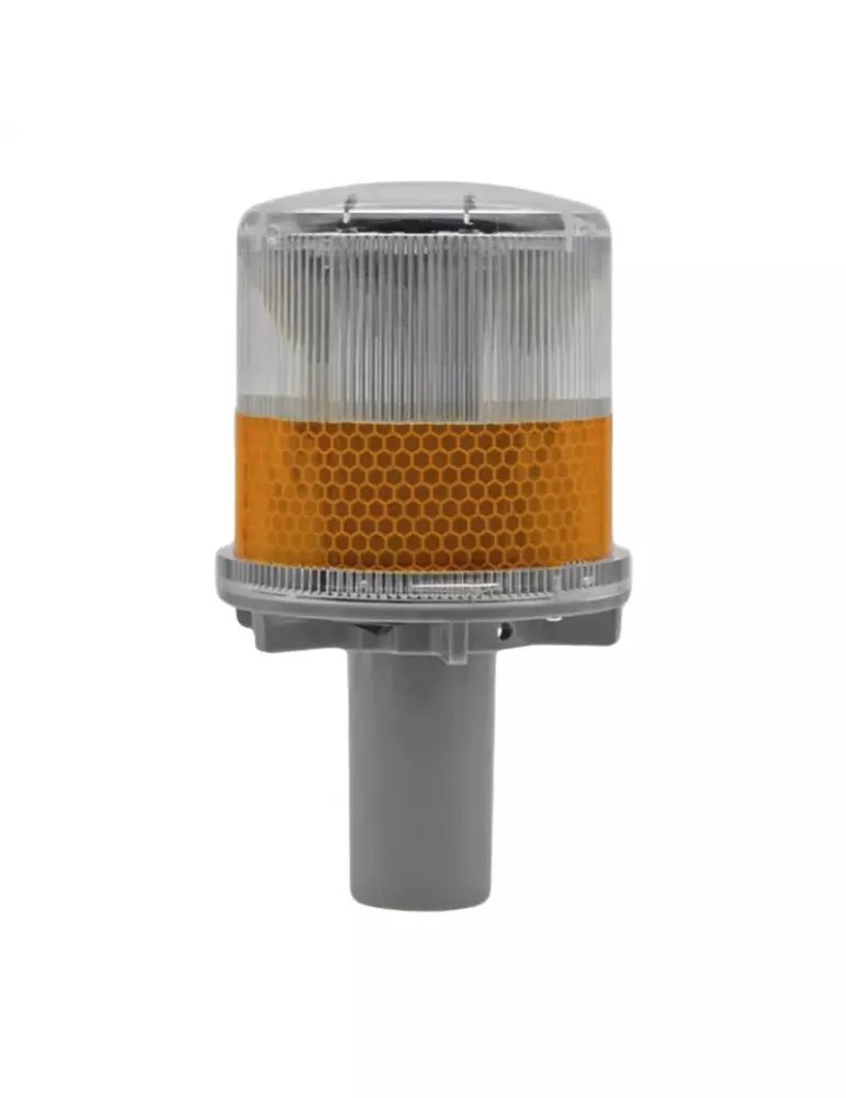 Baliza Solar para Cono Amarilla