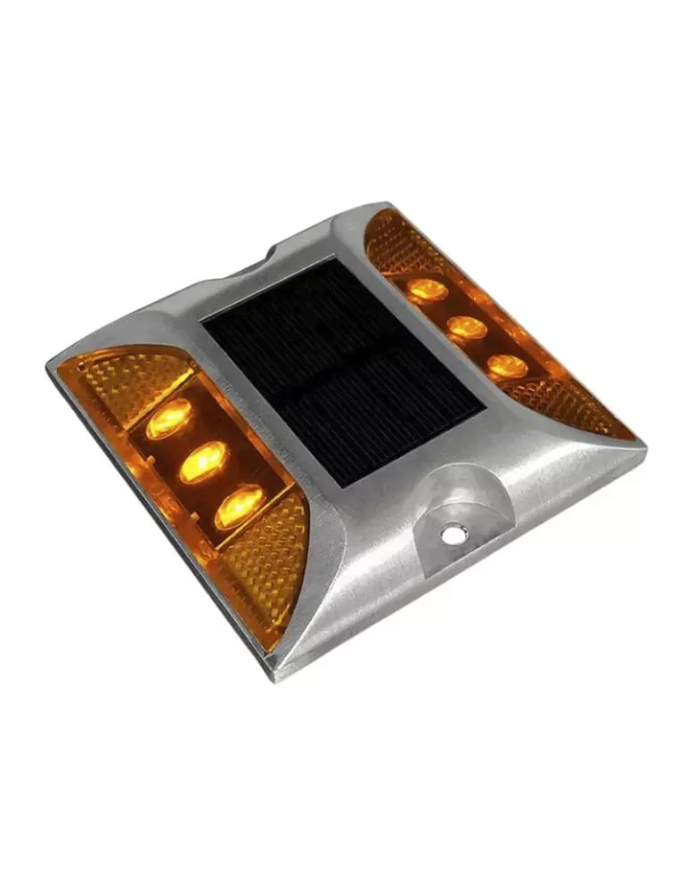 Tachas solares sin vástago amarillas 2 Tachas solares sin vástago amarillas 2