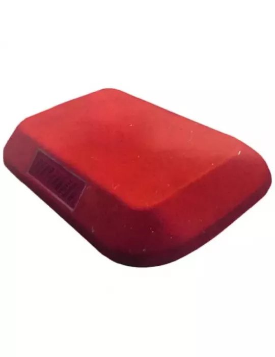 Tachón Bajo Bidireccional Rectangular Rojo