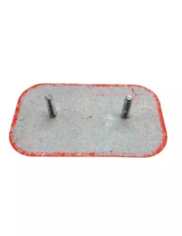 Tachón Bidireccional Rectangular Rojo