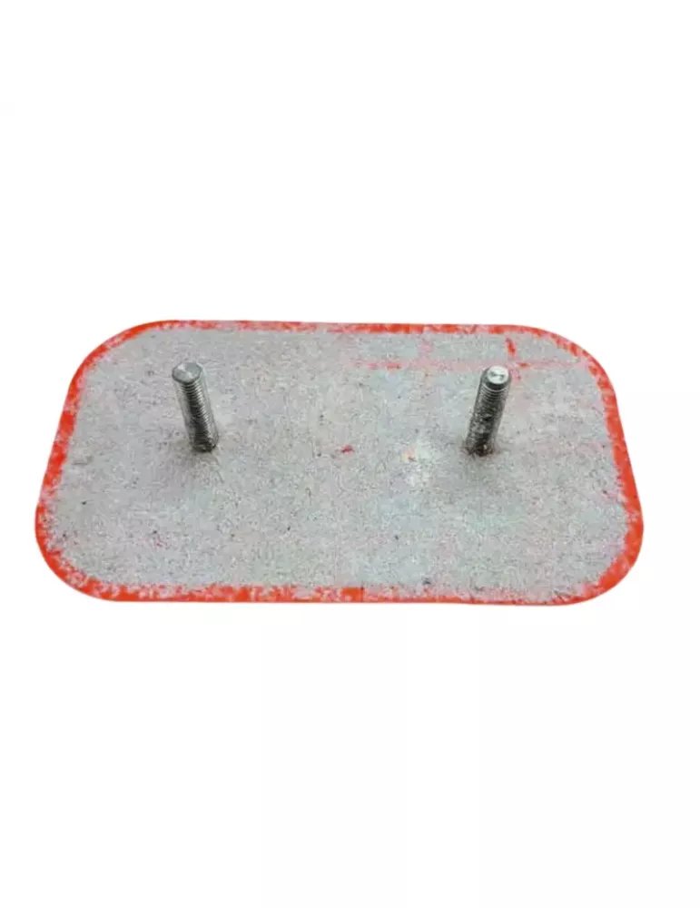 Tachón Bidireccional Rectangular Rojo 2